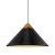 Lampa wisząca czarna z drewnianym akcentem Kinto NO2520083003 - Design for The People